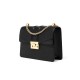 Charles Keith Chain Flap Shoulder Bag Black